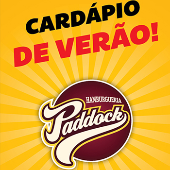 Cardapio de Verão - Paddock